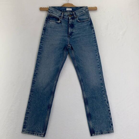 Sandro High Rise Jeans in Blue Vintage - Picture 1 of 6